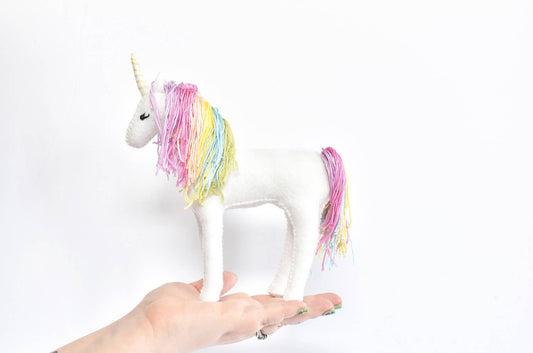 DIY Felt Sewing Craft Kit - Pastel Rainbow Unicorn