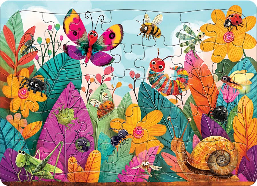 Bugs and Blossoms (Tray) 35-Piece Puzzle