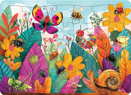 Bugs and Blossoms (Tray) 35-Piece Puzzle