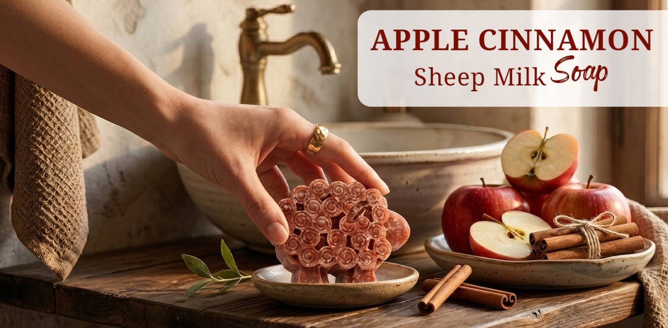 Apple Cinnamon Sheep Milk Soap – Handmade Natural Farm Soap
