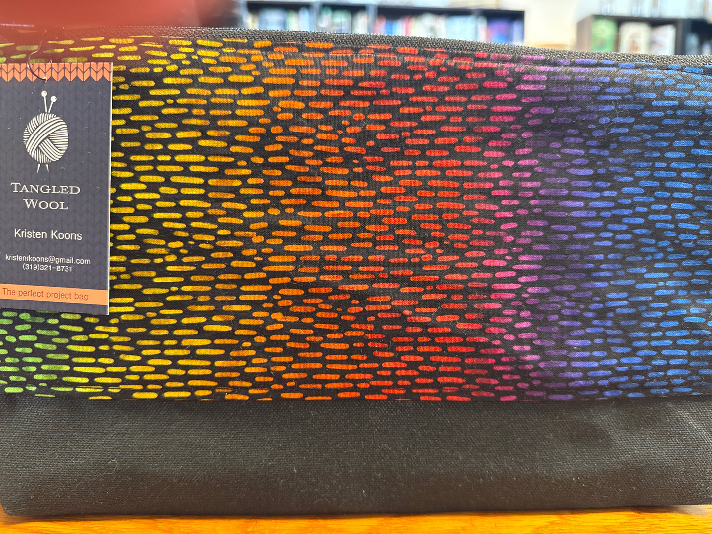 Tangled Wool Zippered Bag