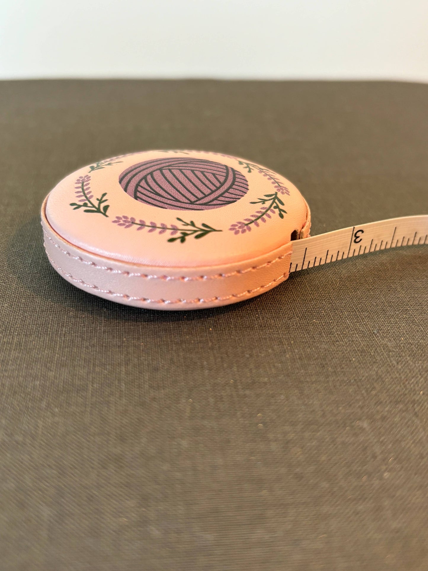 Tape Measure - Lavender Yarn Ball Knitting Crochet Notions