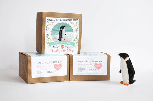 DIY Craft Kit - Penguin Felt Animal Sewing Kit