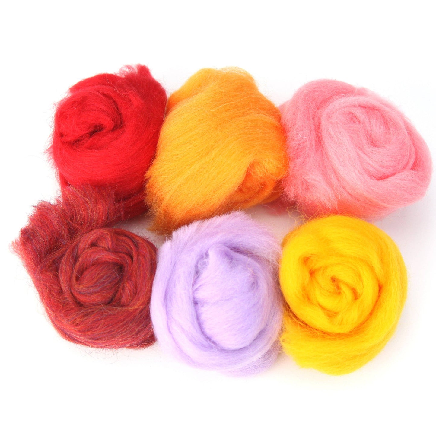 Four Season Color Wool Fiber for Needle Felting