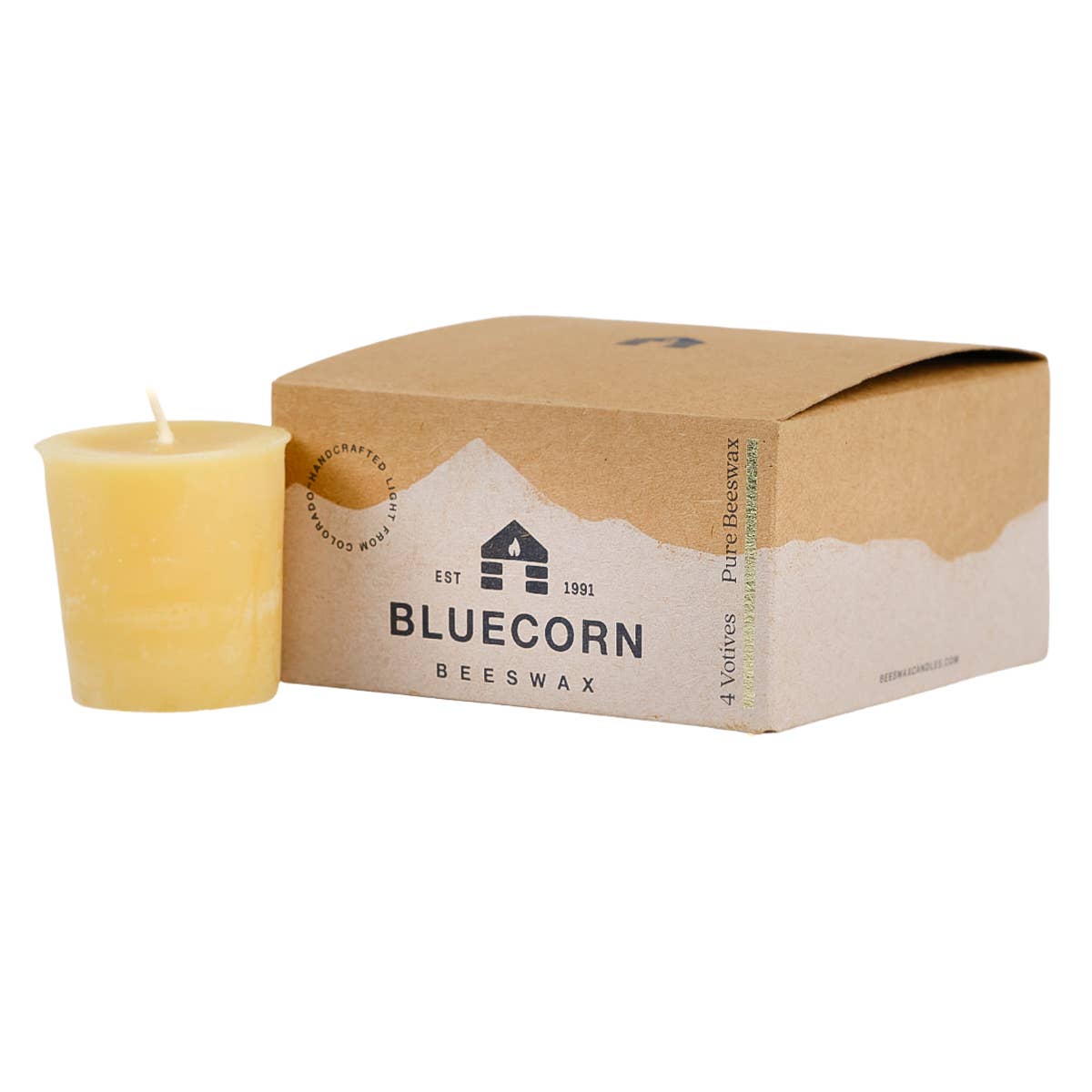 Pure Beeswax Votive Candles - Eco-Friendly Christmas Gifts