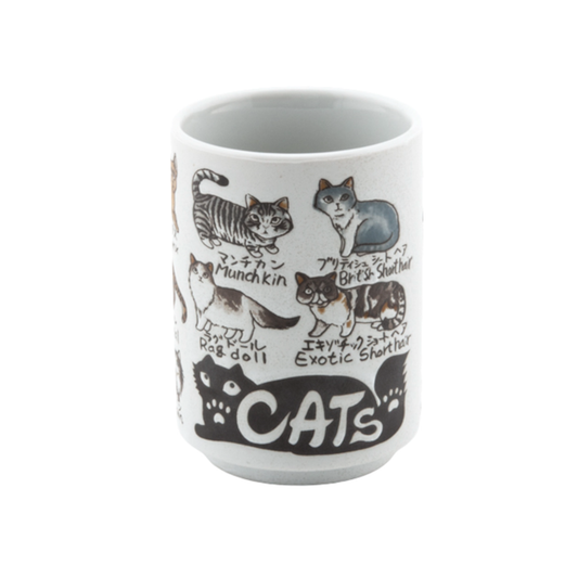 Japanese Cat Breed Names Yunomi Style Tea Cup