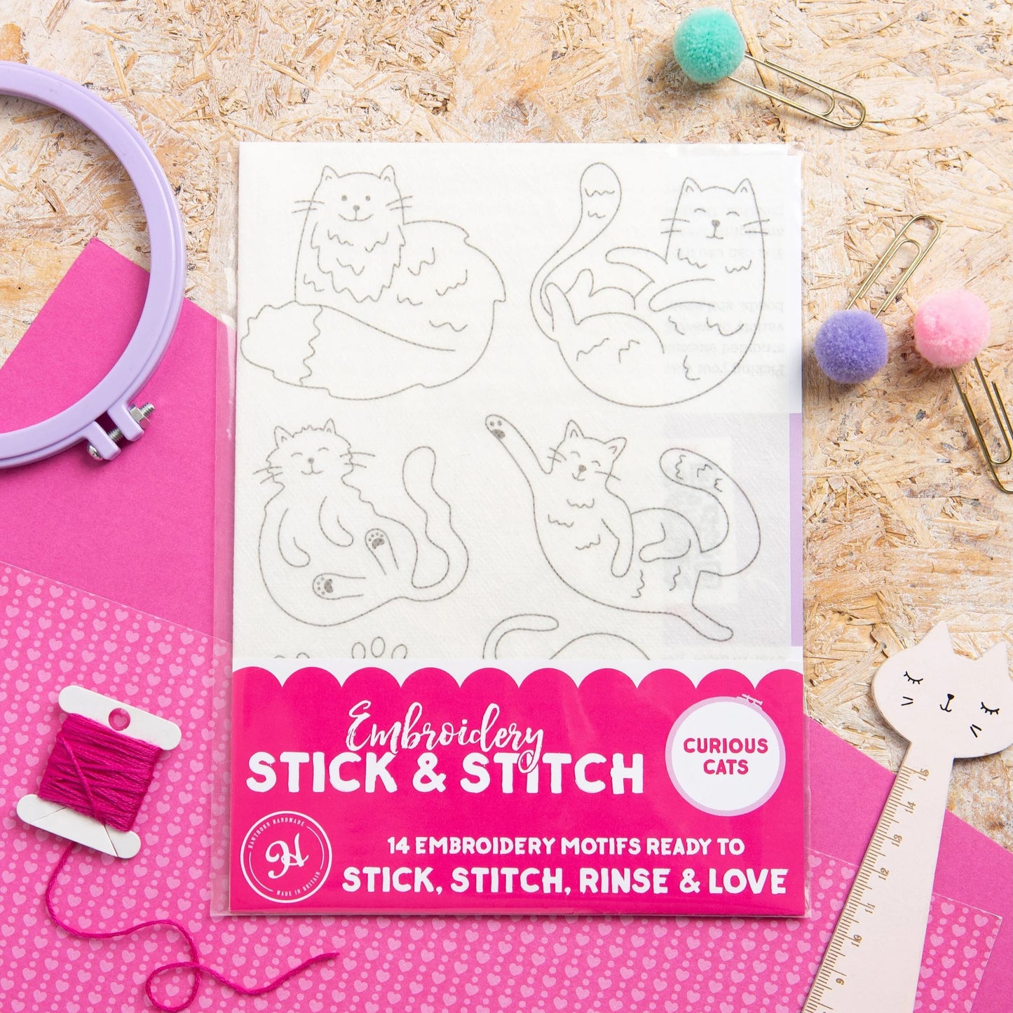 Curious Cats Stick and Stitch