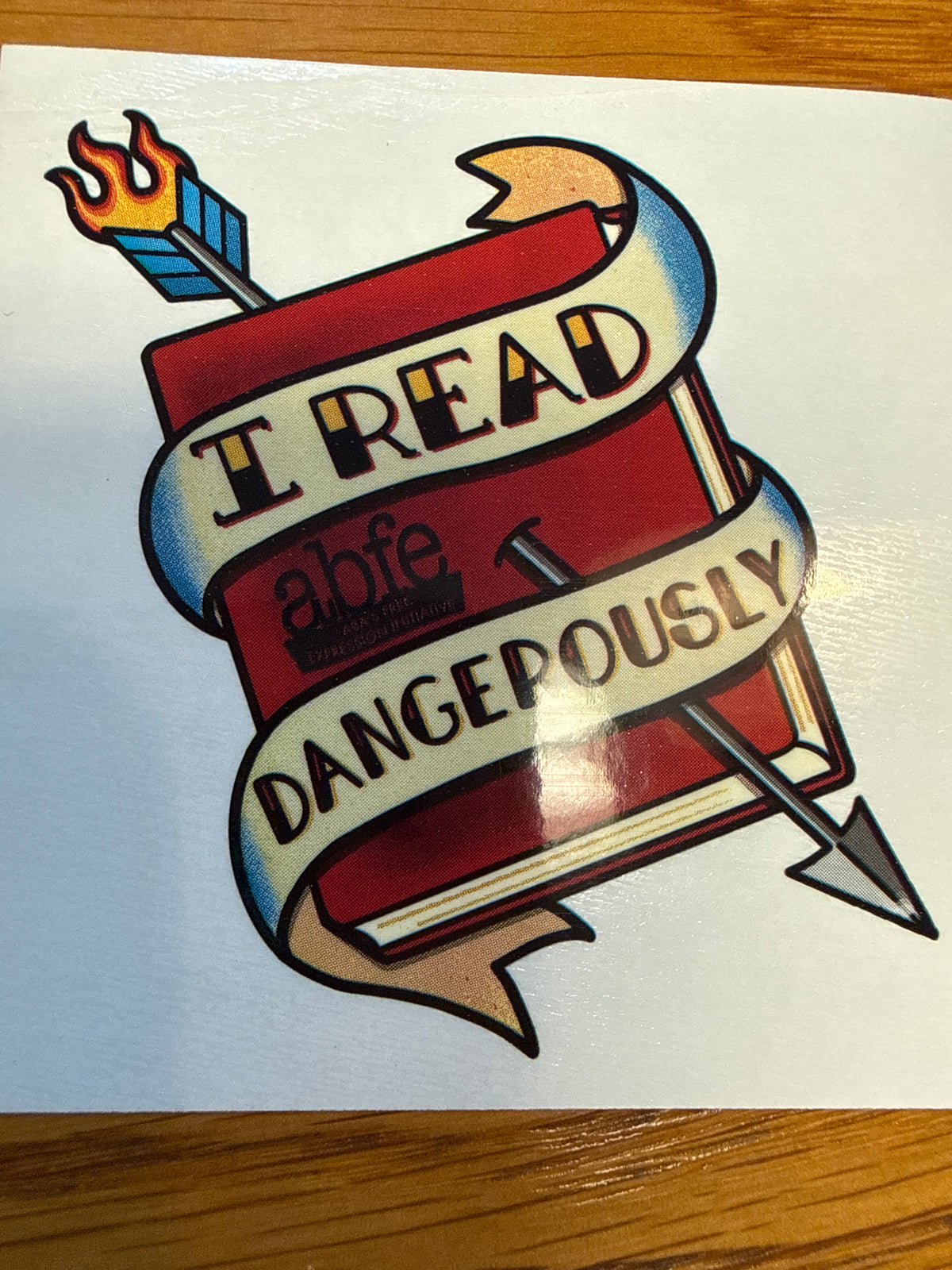 I Read Dangerously Tattoo