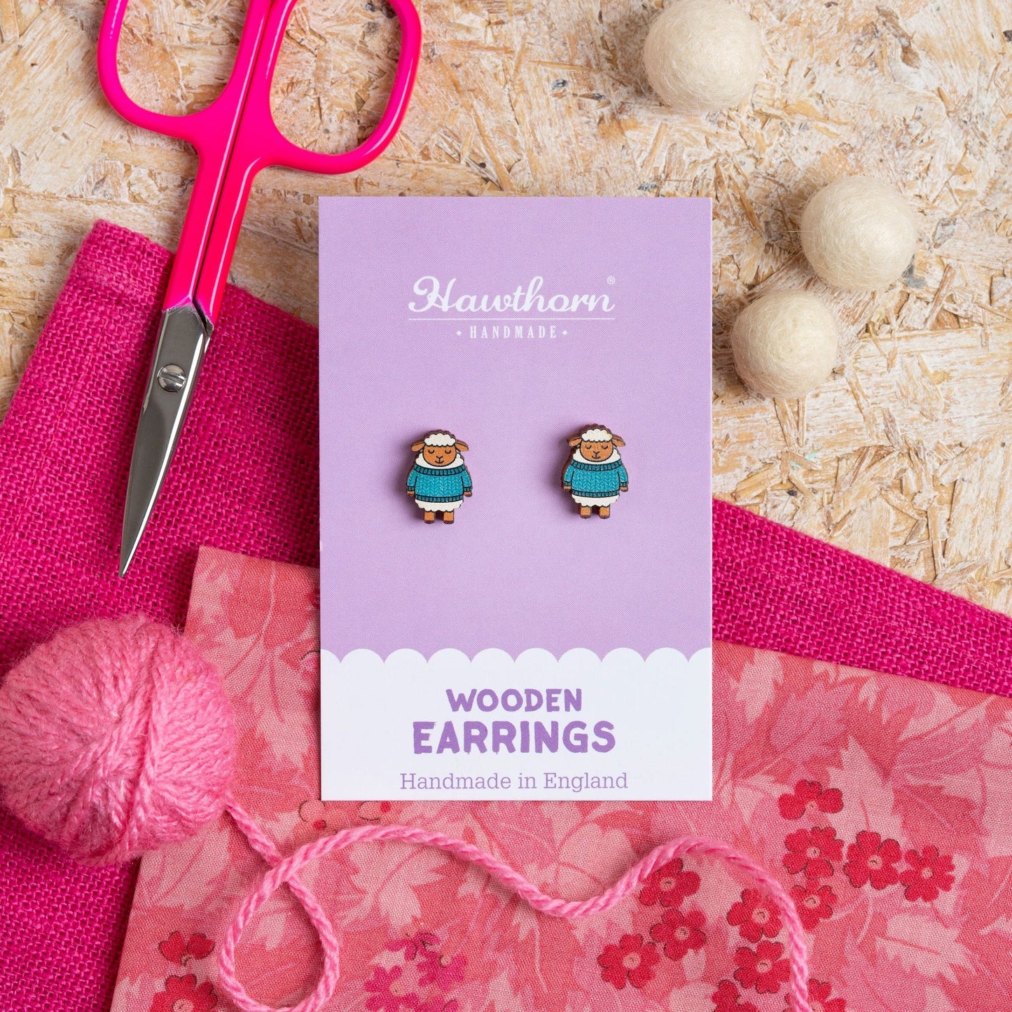 Hawthorn Handmade Wooden Earrings