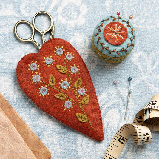 Scissors Pouch and Mini Pin Cushion Felt Craft Mini Kit