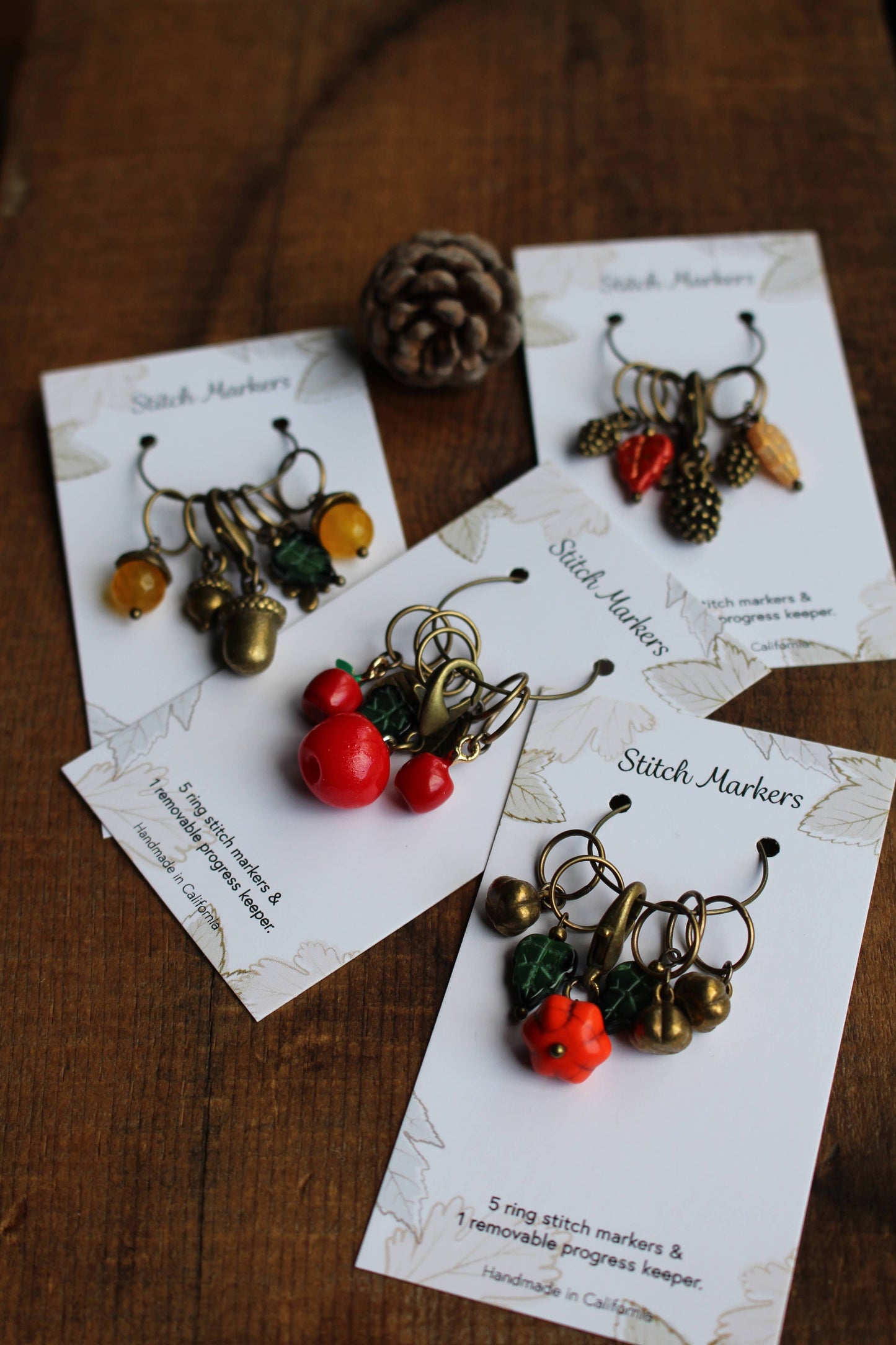 Autumn Harvest Stitch Markers