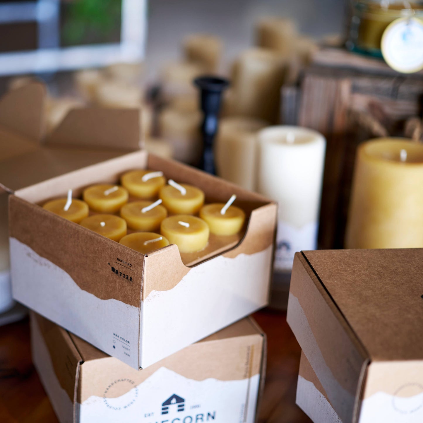 Pure Beeswax Votive Candles - Eco-Friendly Christmas Gifts