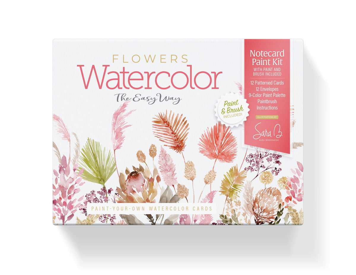 Watercolor the Easy Way Paint-Your-Own Cards - Flowers