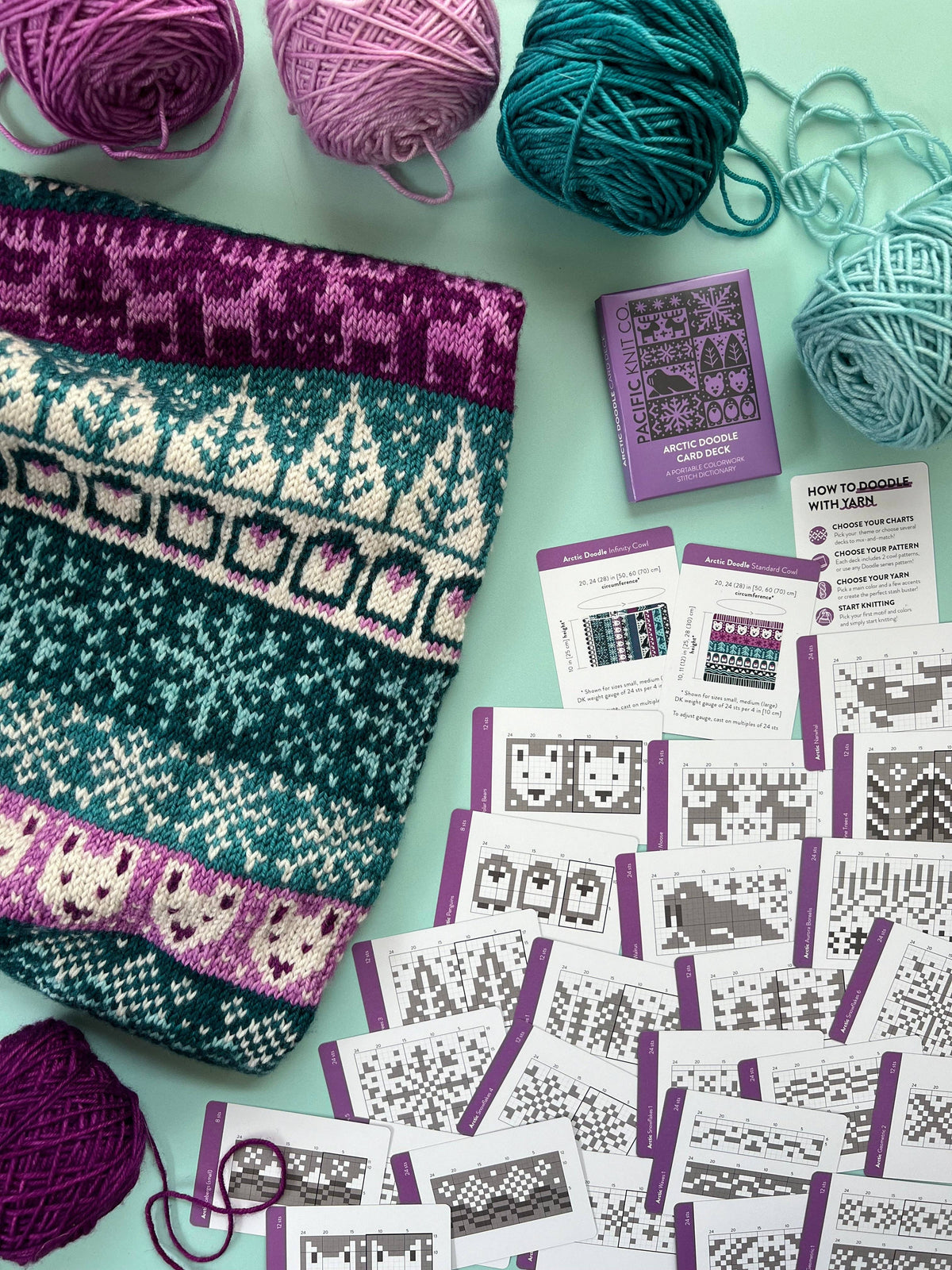 Arctic Doodle Card Deck (Expansion Deck) by Pacific Knit Co