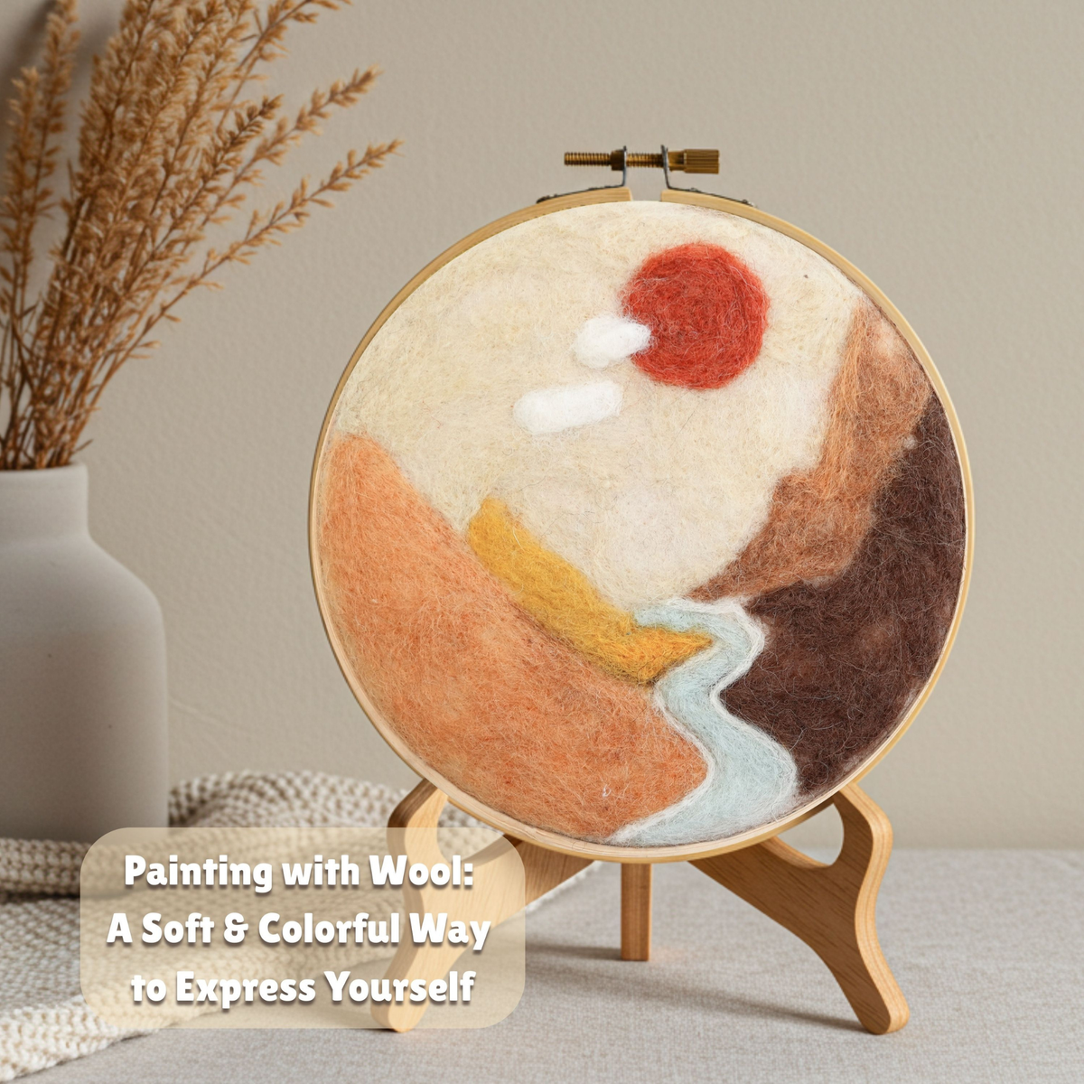 Wool Painting Combo Kit – DIY Needle Felting Art Set, 4 sets