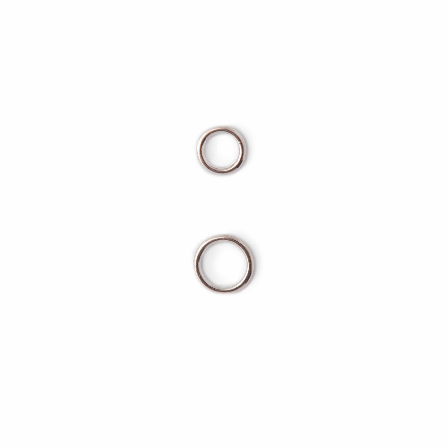Simple Silver Ring Stitch Markers