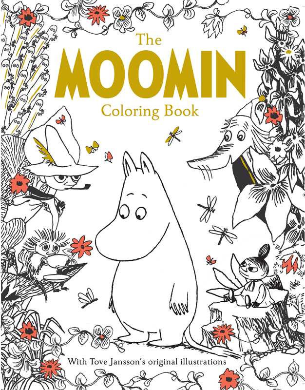 Moomin Coloring Book (Official Gift Edition with Gold Foil Cover) by Tove Jansson