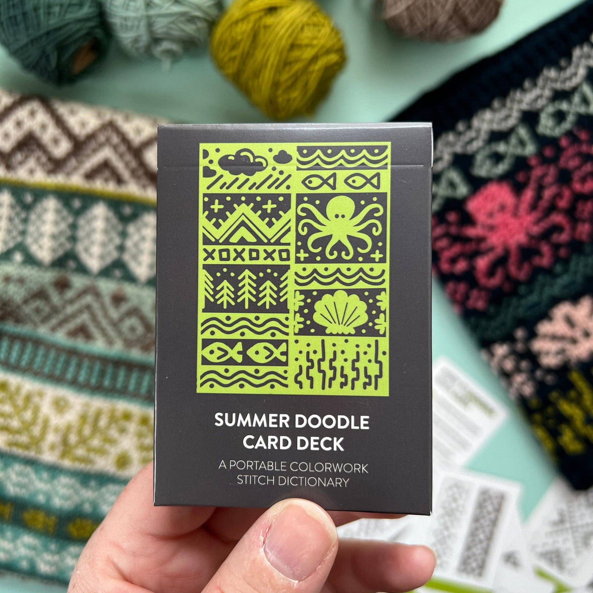 Summer Doodle Card Deck (Core Deck) by Pacific Knit Co