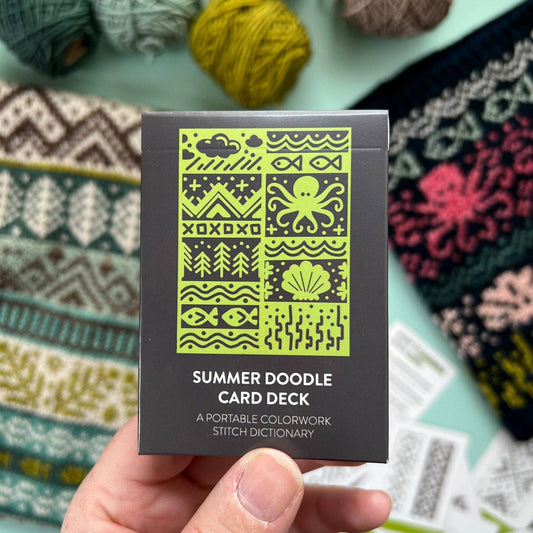 Summer Doodle Card Deck (Core Deck) by Pacific Knit Co