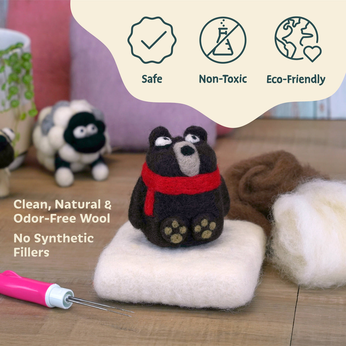 Core Wool Roving 8oz – Bulk Needle Felting Craft Supply
