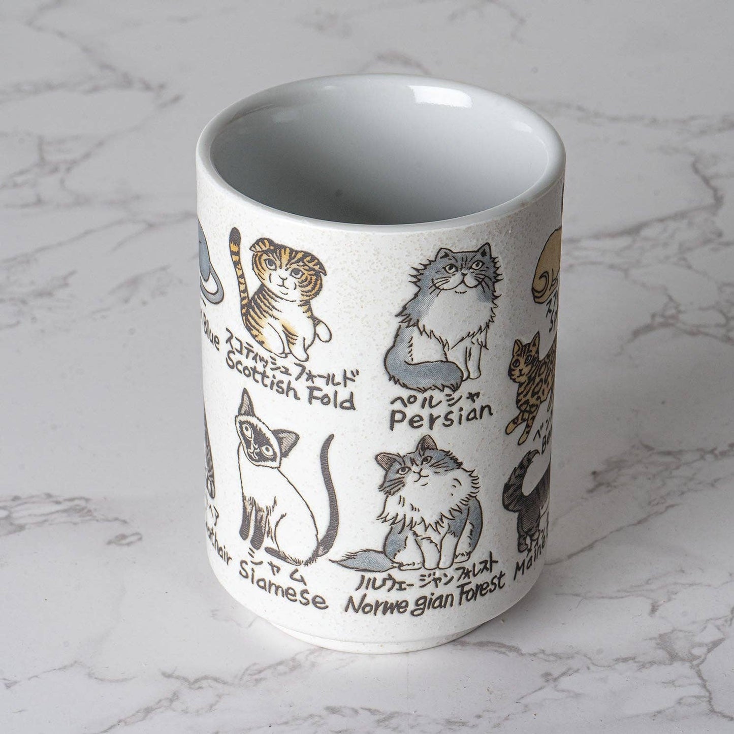 Japanese Cat Breed Names Yunomi Style Tea Cup