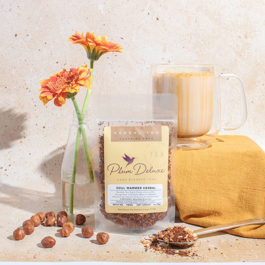 Soul Warmer Herbal Loose Leaf Tea Chestnut Nutty Caramel