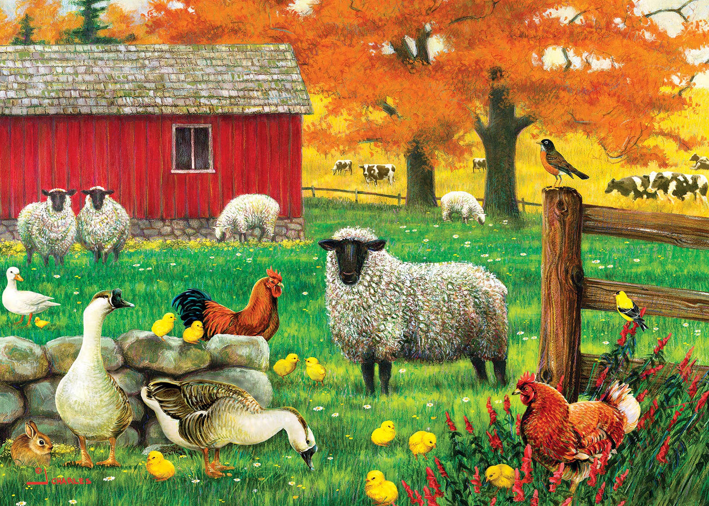 Sheep Farm (Tray) 35-Piece Puzzle