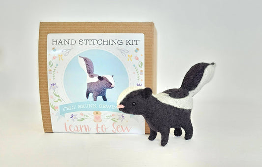 DIY Craft Kit Felt Skunk Sewing Kit