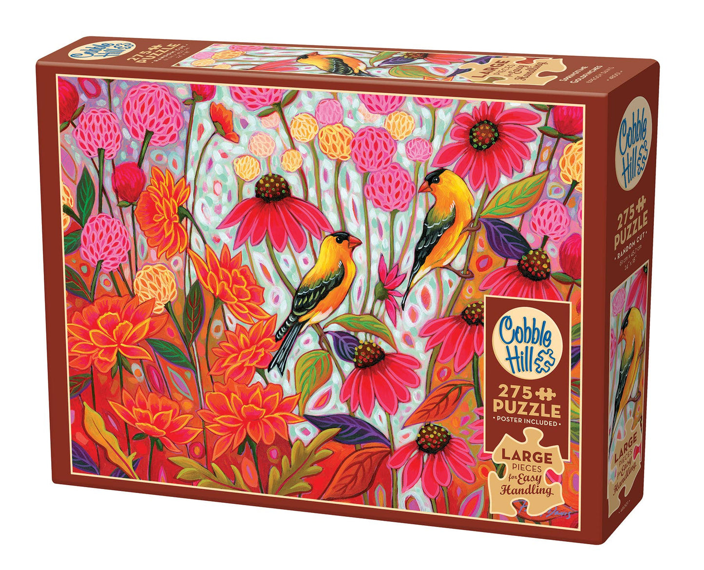Springtime Goldfinches 275-Piece Puzzle