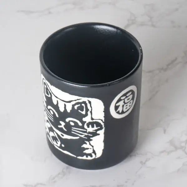 Maneki Neko Lucky Cat Yunomi Style Tea Cup