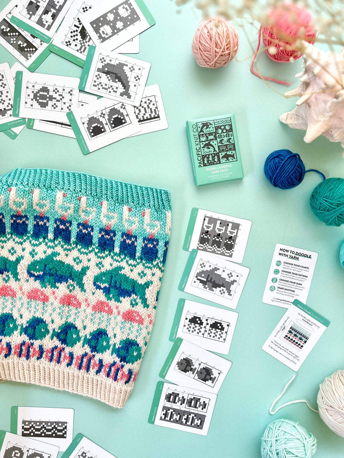 Ocean 2 Doodle Card Deck (Expansion Deck) by Pacific Knit Co