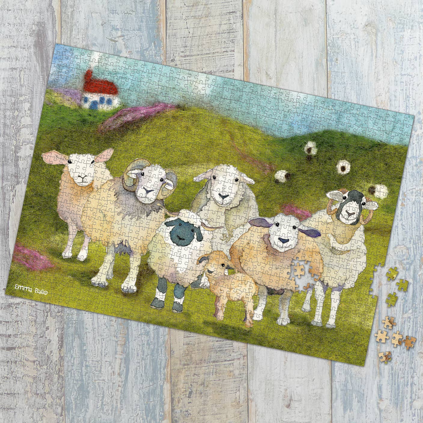 Felted Sheep 1000 Piece Boxed Jigsaw