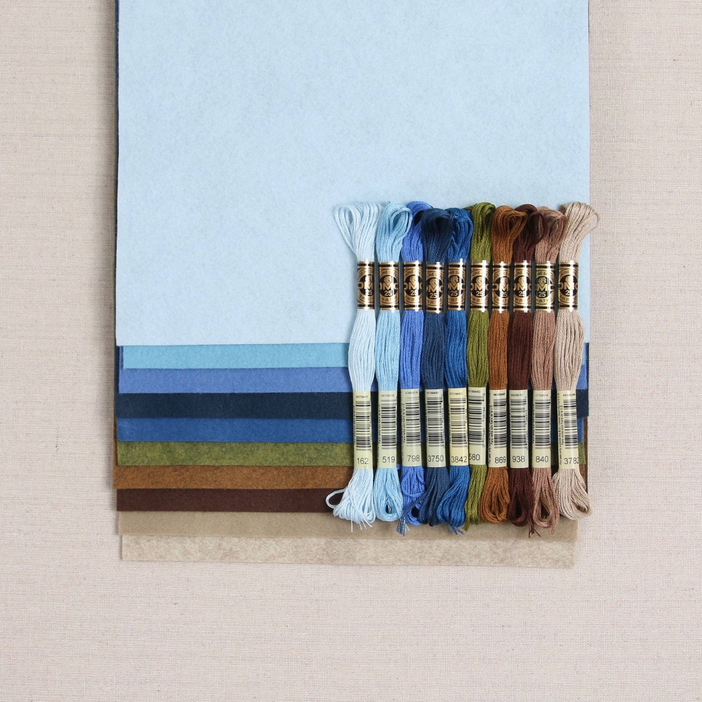 Wool Felt Sheets, Blueberry Hill