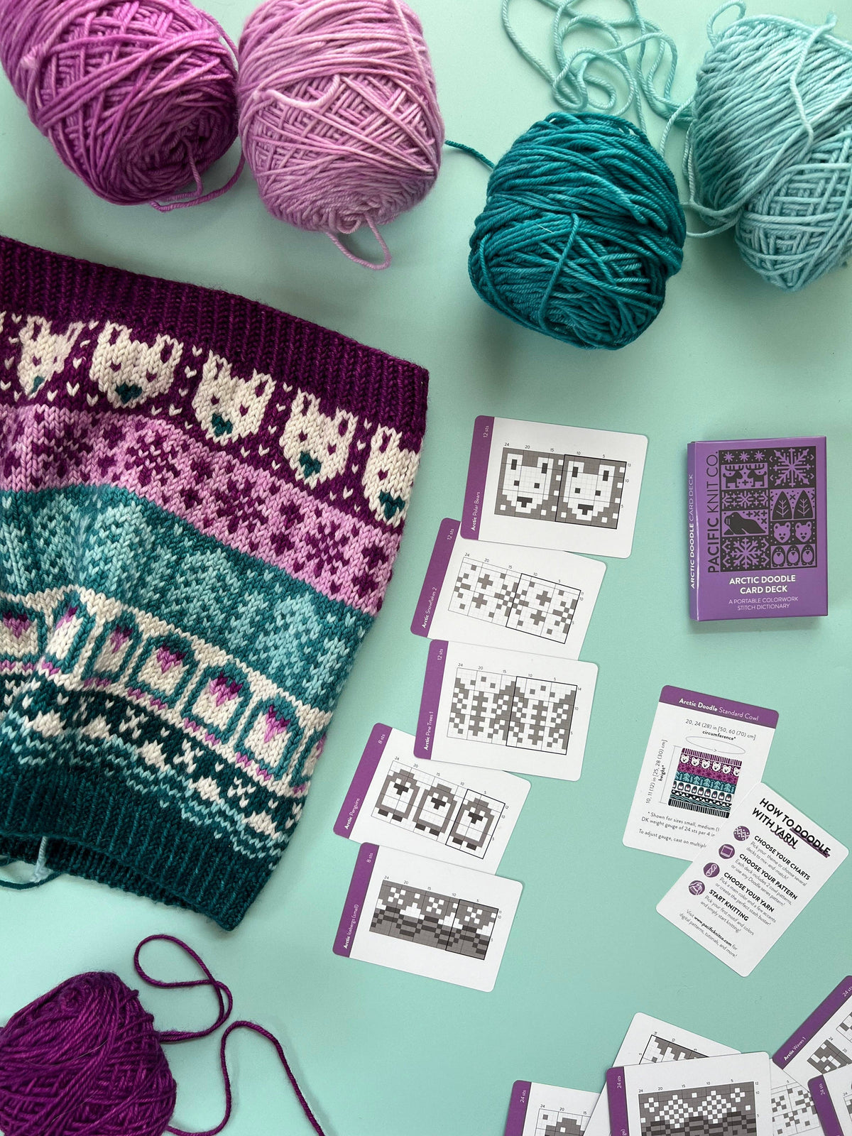 Arctic Doodle Card Deck (Expansion Deck) by Pacific Knit Co