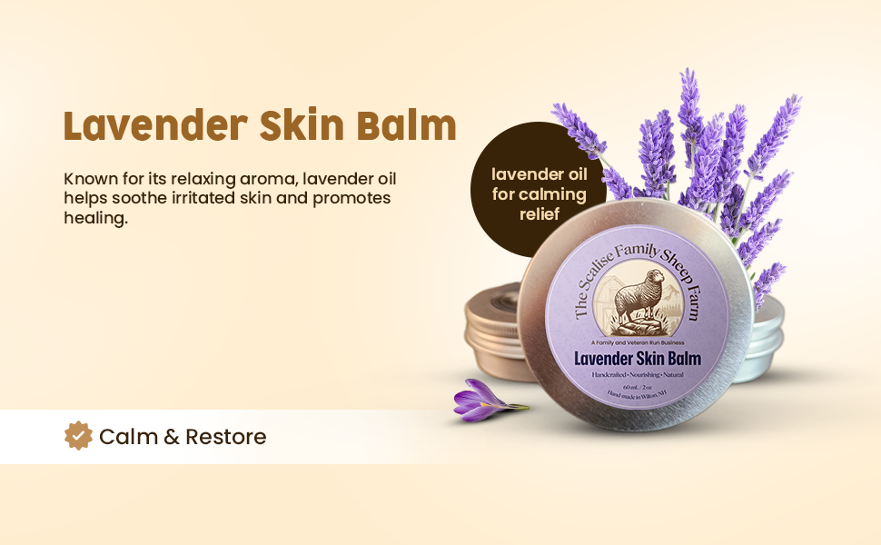 Lavender Skin Balm – Natural Calming Moisturizing Skin Balm