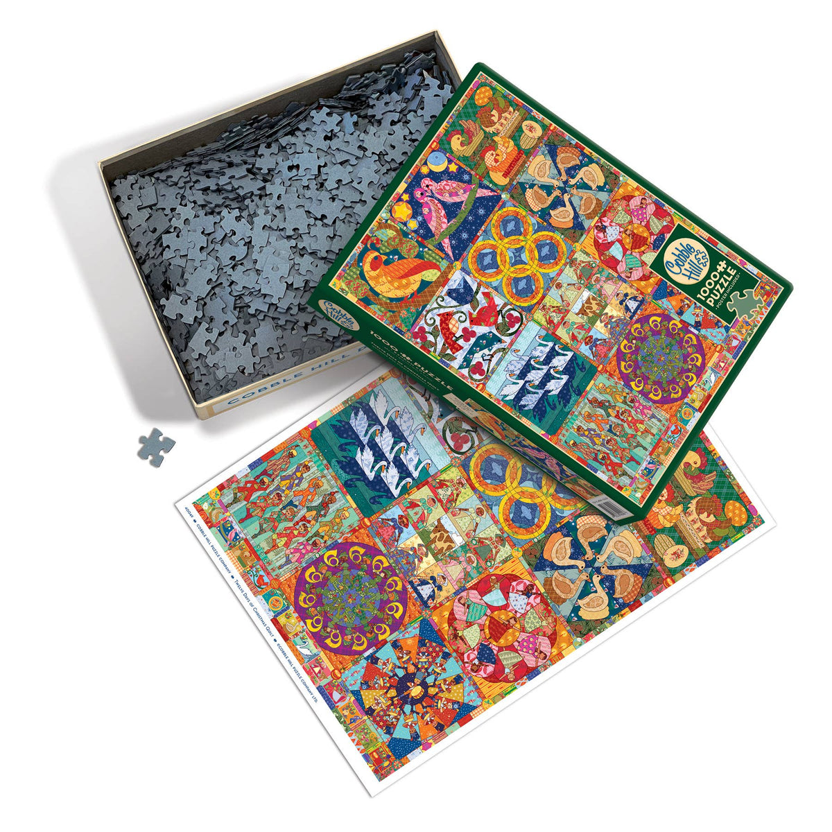 Twelve Days of Christmas Quilt 1000-Piece Cobble Hill Puzzle