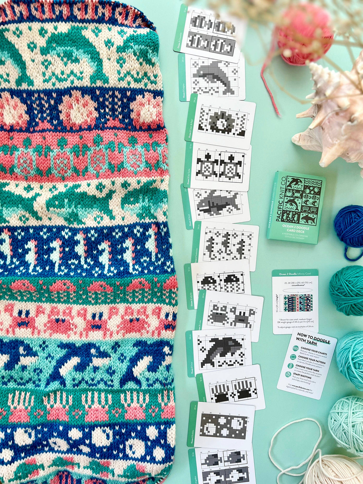 Ocean 2 Doodle Card Deck (Expansion Deck) by Pacific Knit Co