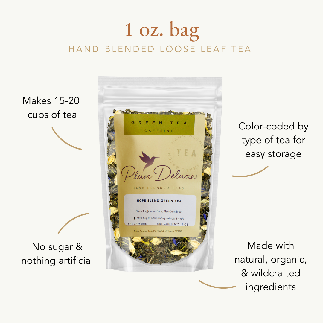 Easy Like Sunday Morning Chocolate Lavender Herbal Tea: 1 oz