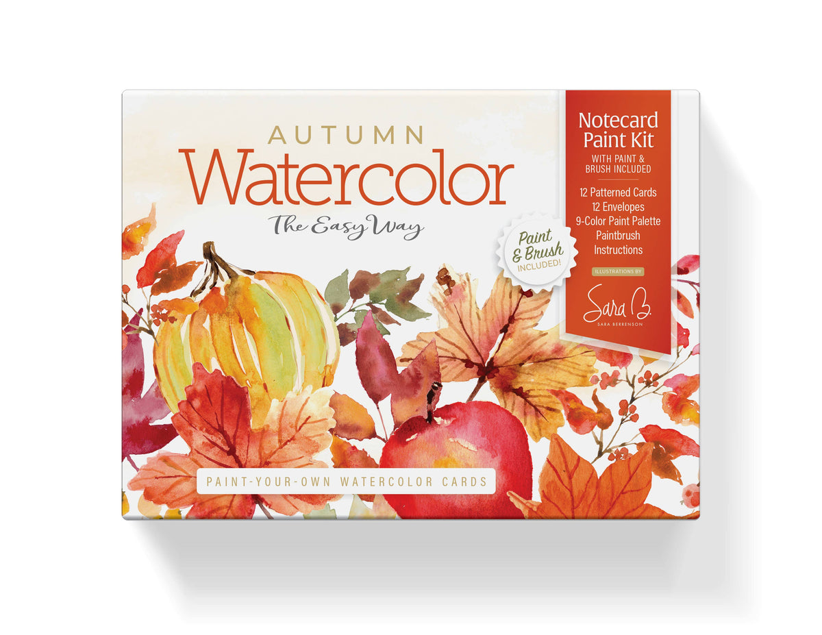 Watercolor the Easy Way Paint-Your-Own Watercolor Cards Autumn