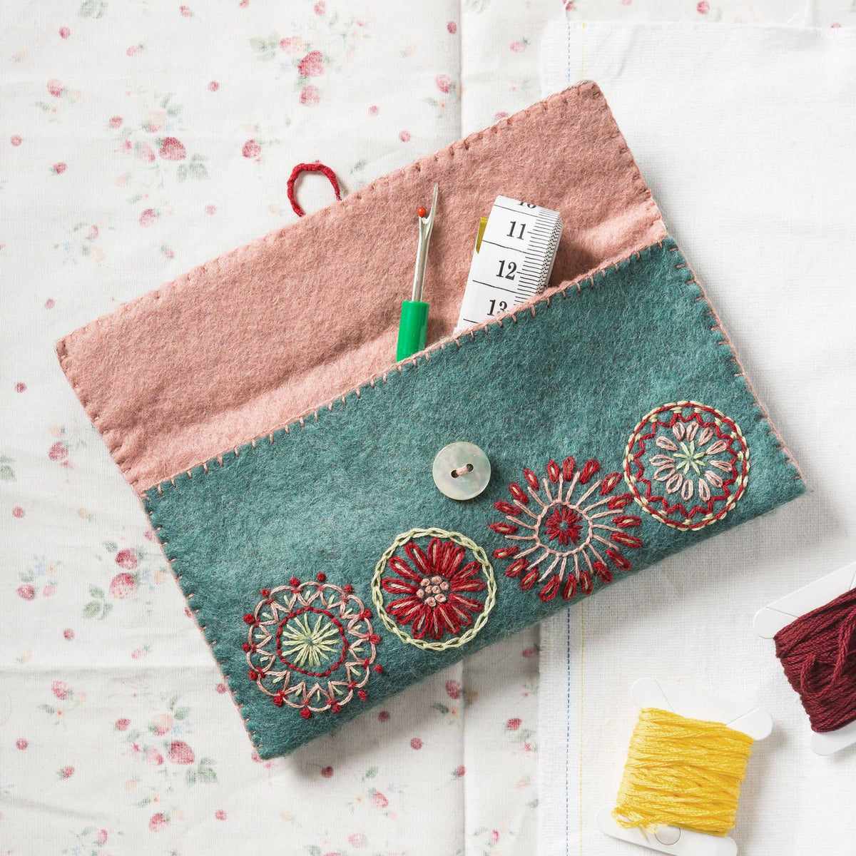 Sewing Pouch Felt Craft Mini Kit