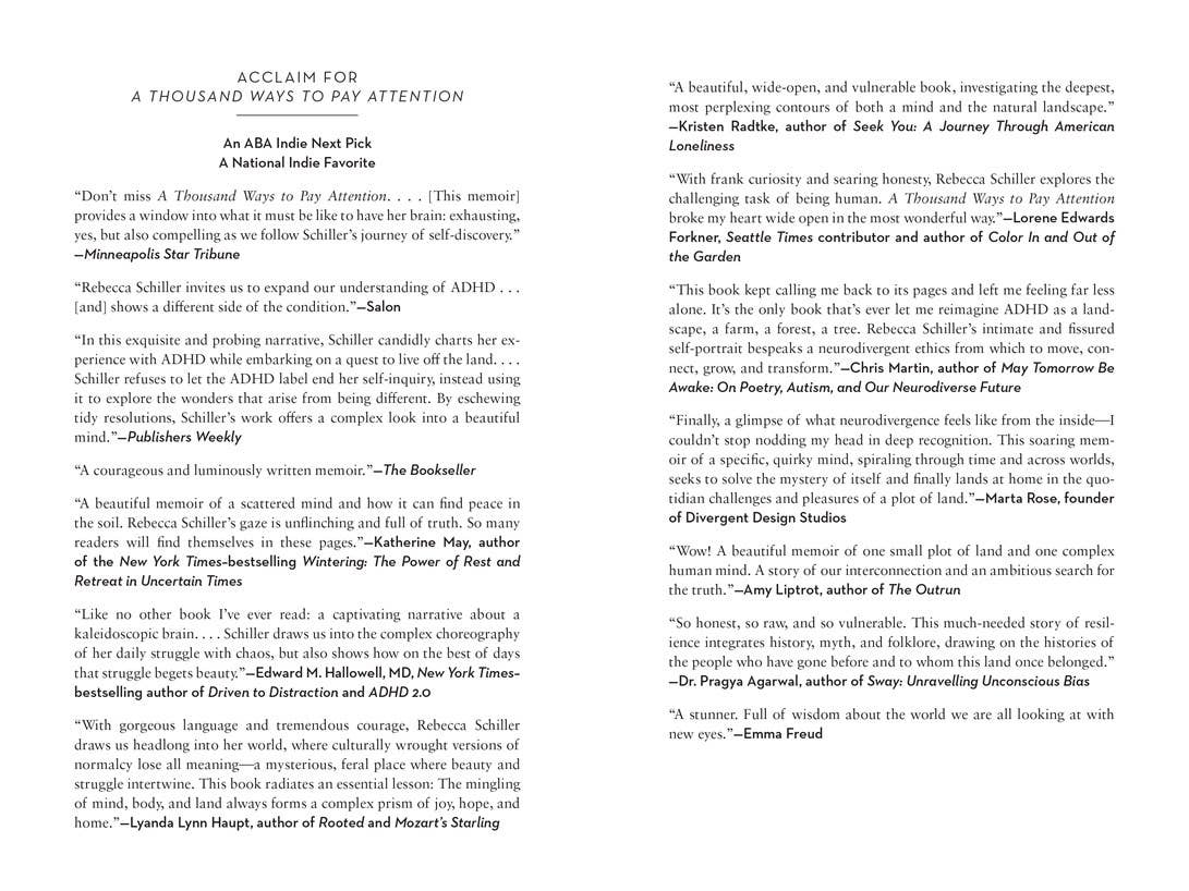 A Thousand Ways to Pay Attention