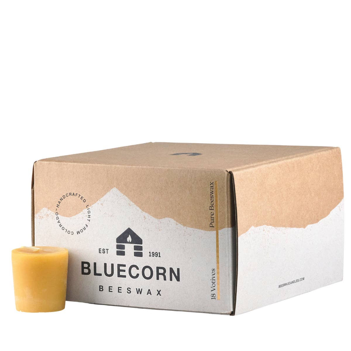 Pure Beeswax Votive Candles - Eco-Friendly Christmas Gifts