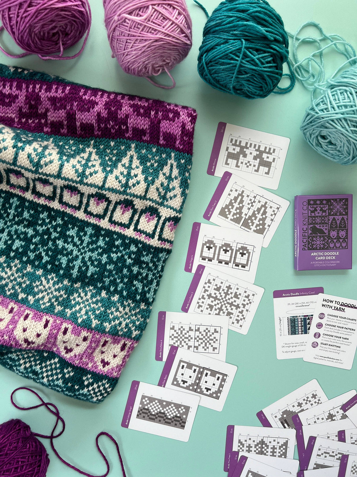 Arctic Doodle Card Deck (Expansion Deck) by Pacific Knit Co