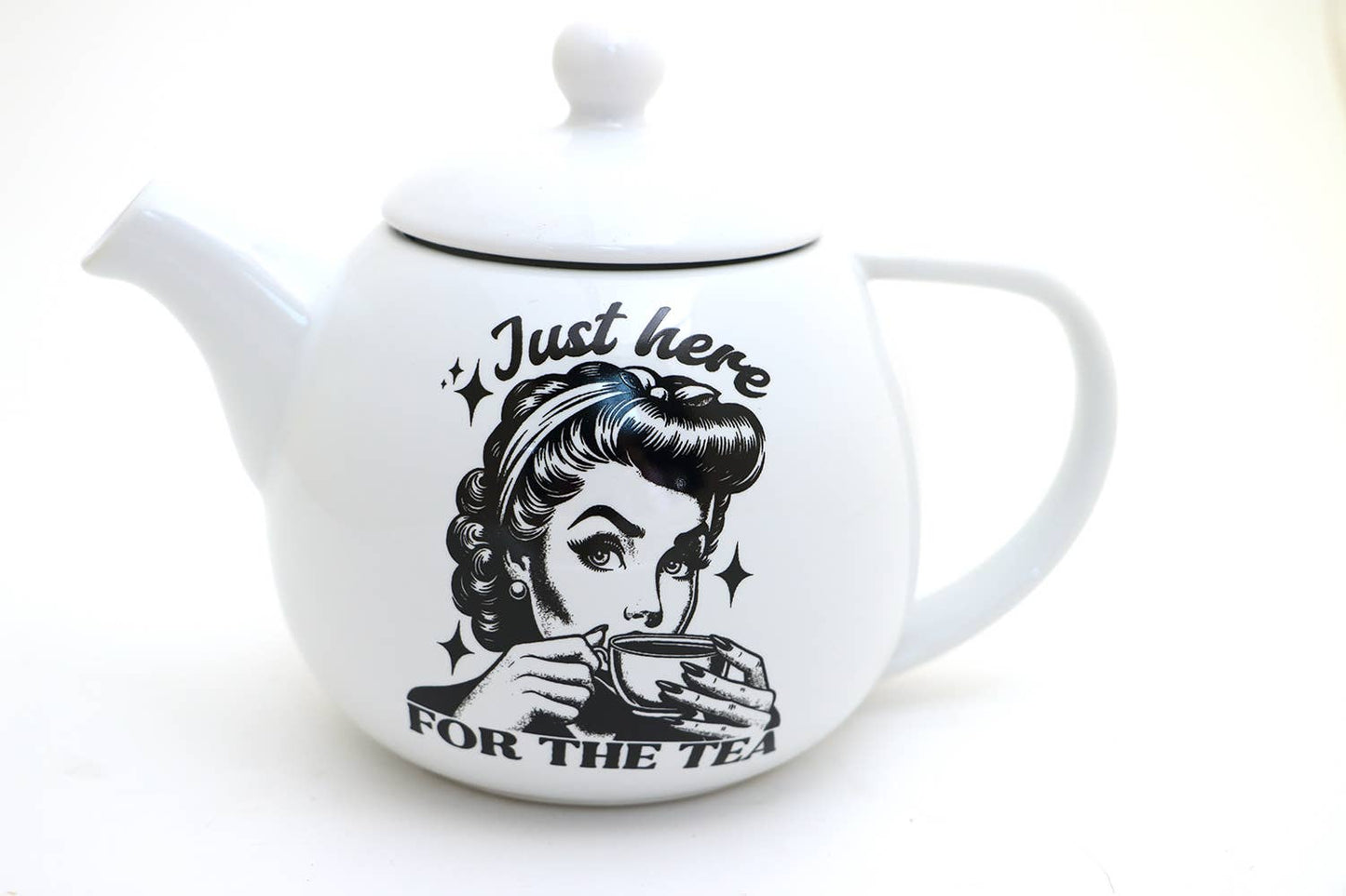 Spill the Tea round teapot