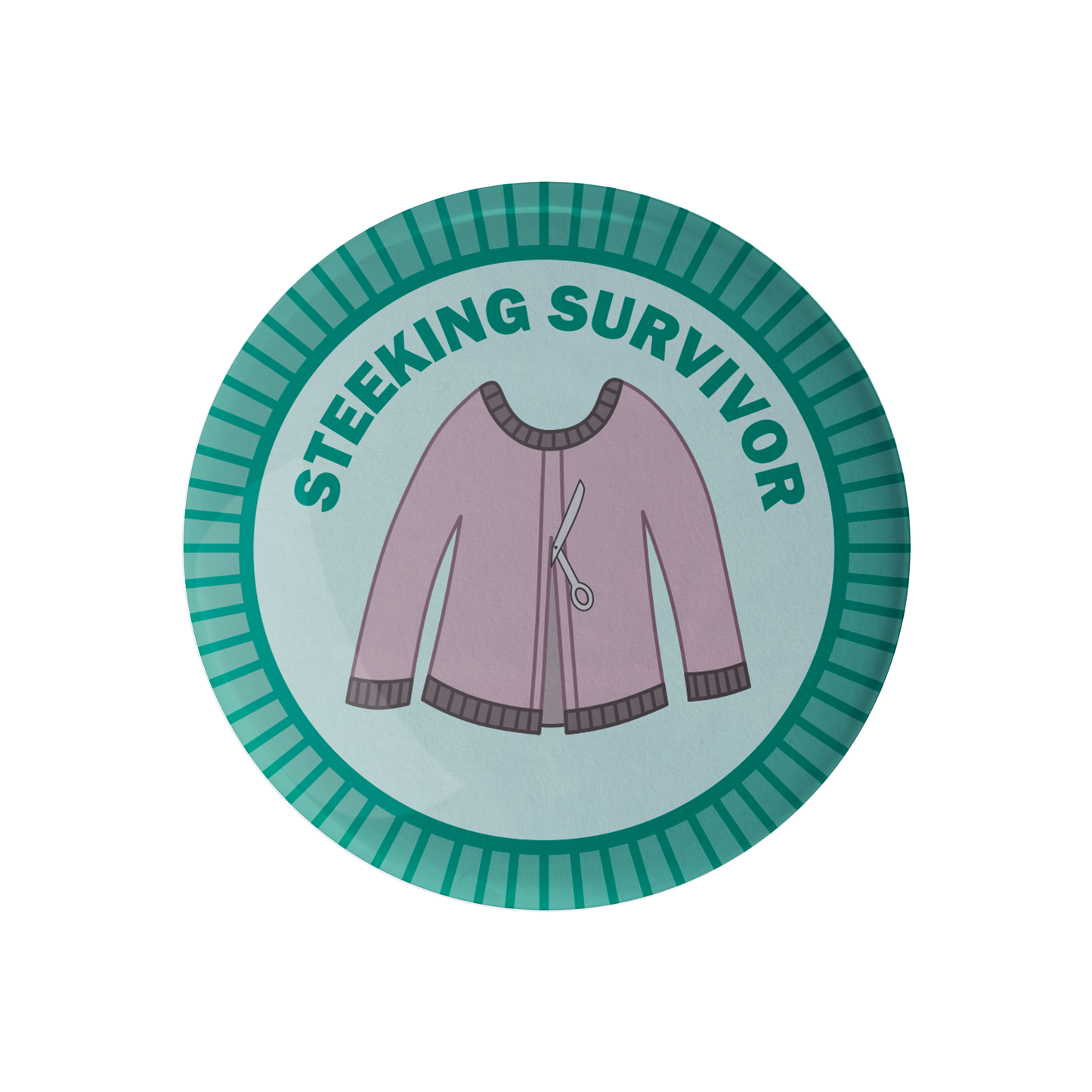 Steeking Survivor Knitting Merit Badge