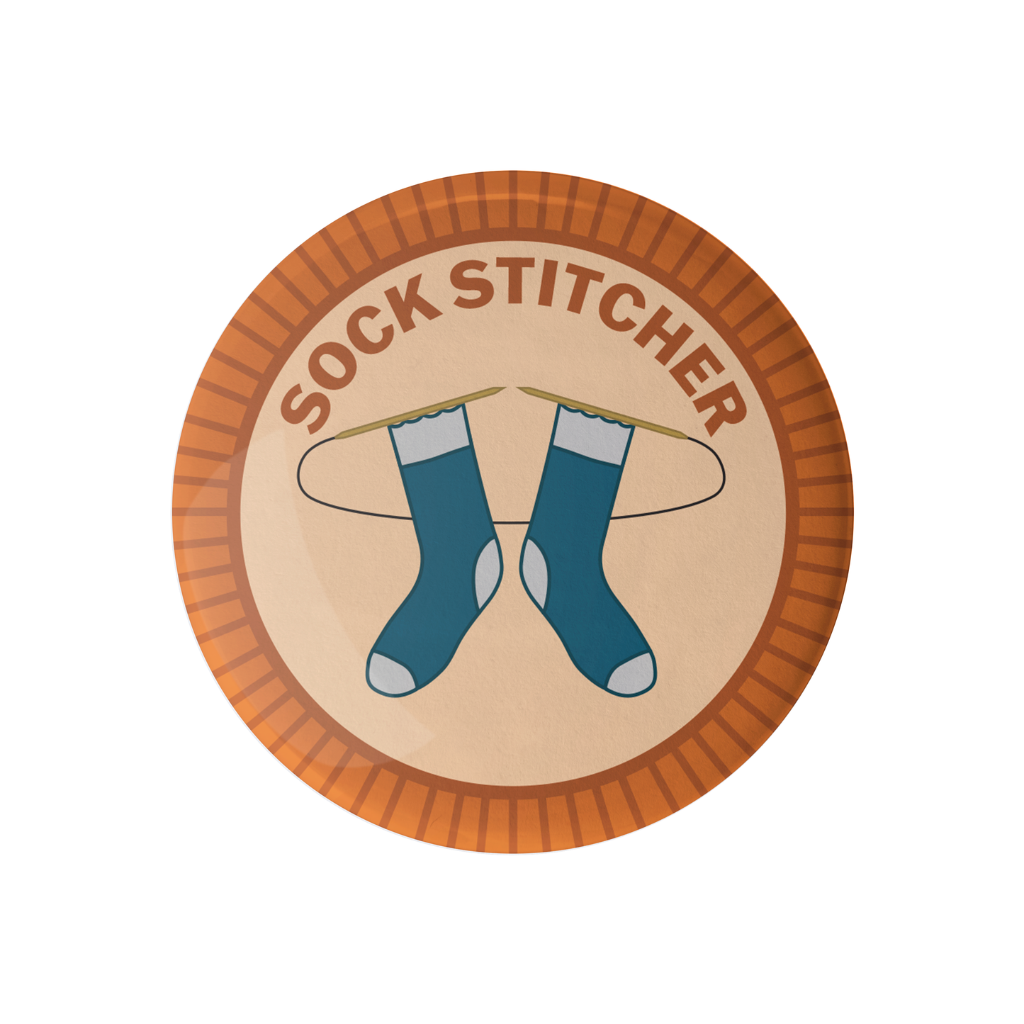 Sock Stitcher Knitting Merit Badge